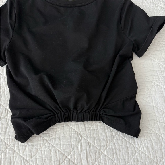 Walter Baker Black Short Sleeve Twist Tee - Picture 7 of 14